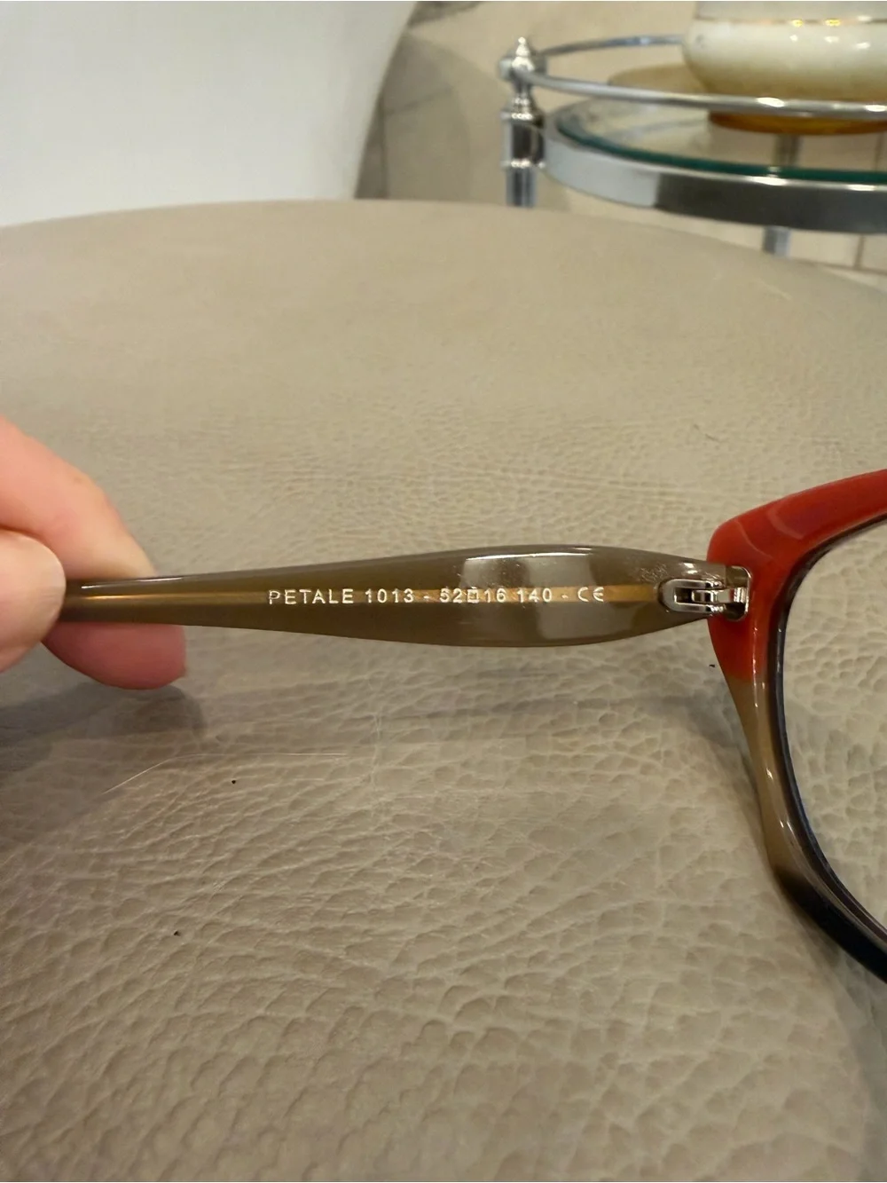Pristine Jean Lafont Glasses Petale 1013 Brown Orange 52mm France